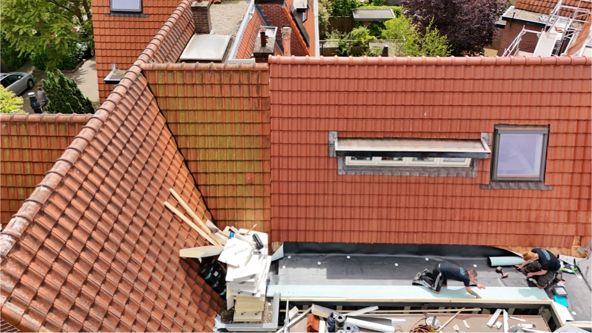 resultaat van een dakvervanging