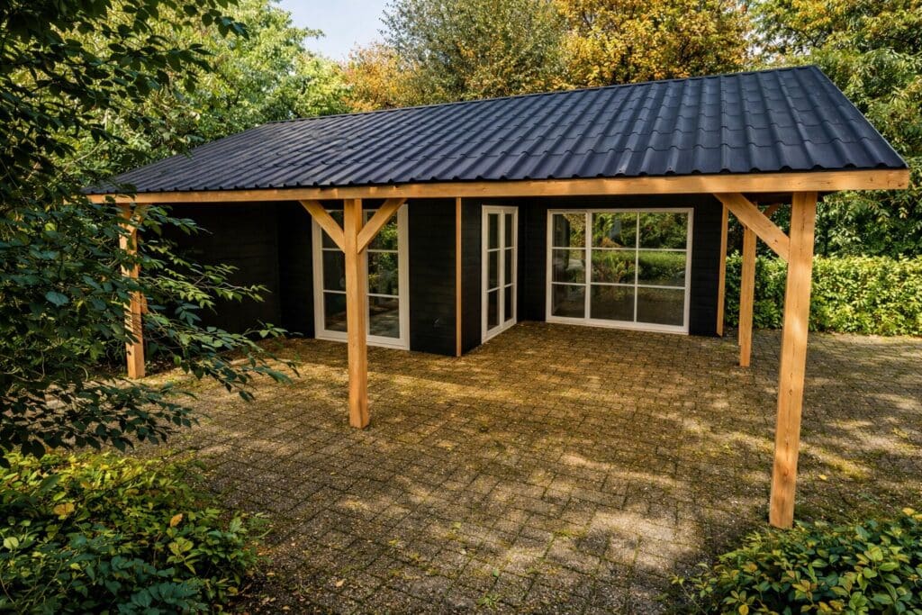 tuinhuis dakbedekking